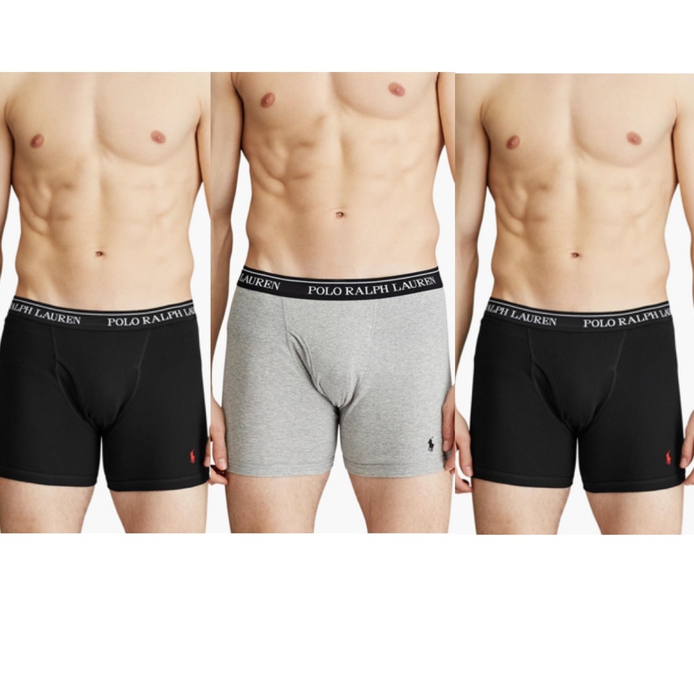 Polo Ralph Lauren 3 pack Cotton Boxer Briefs NWOT
